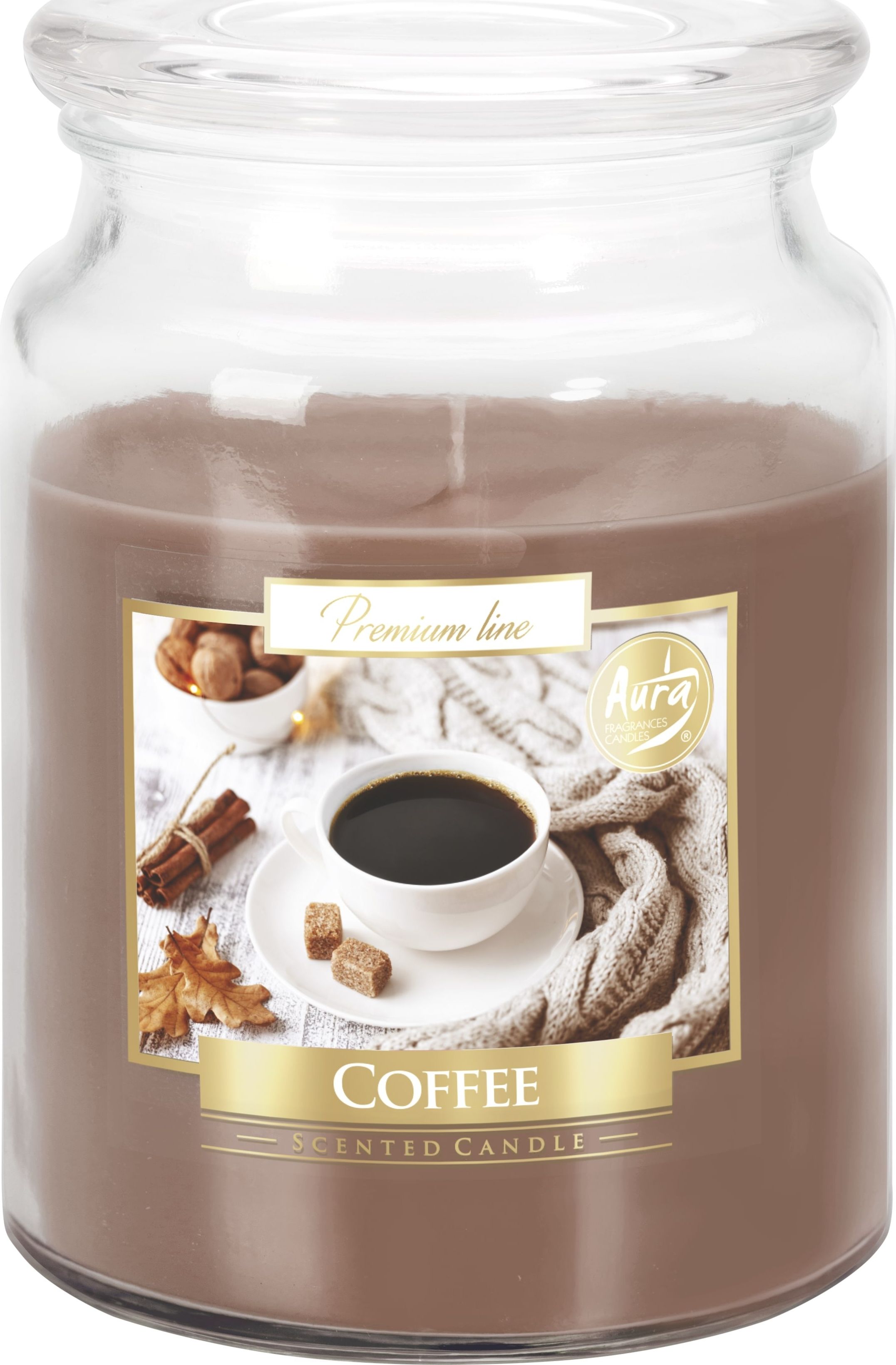 Bispol DUŻA Świeca zapachowa w słoiku BISPOL 100H KAWA