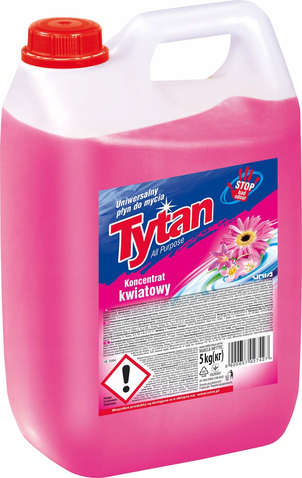 Tytan UNIWERSALNY PŁYN DO MYCIA KWIATOWY TYTAN 5kg