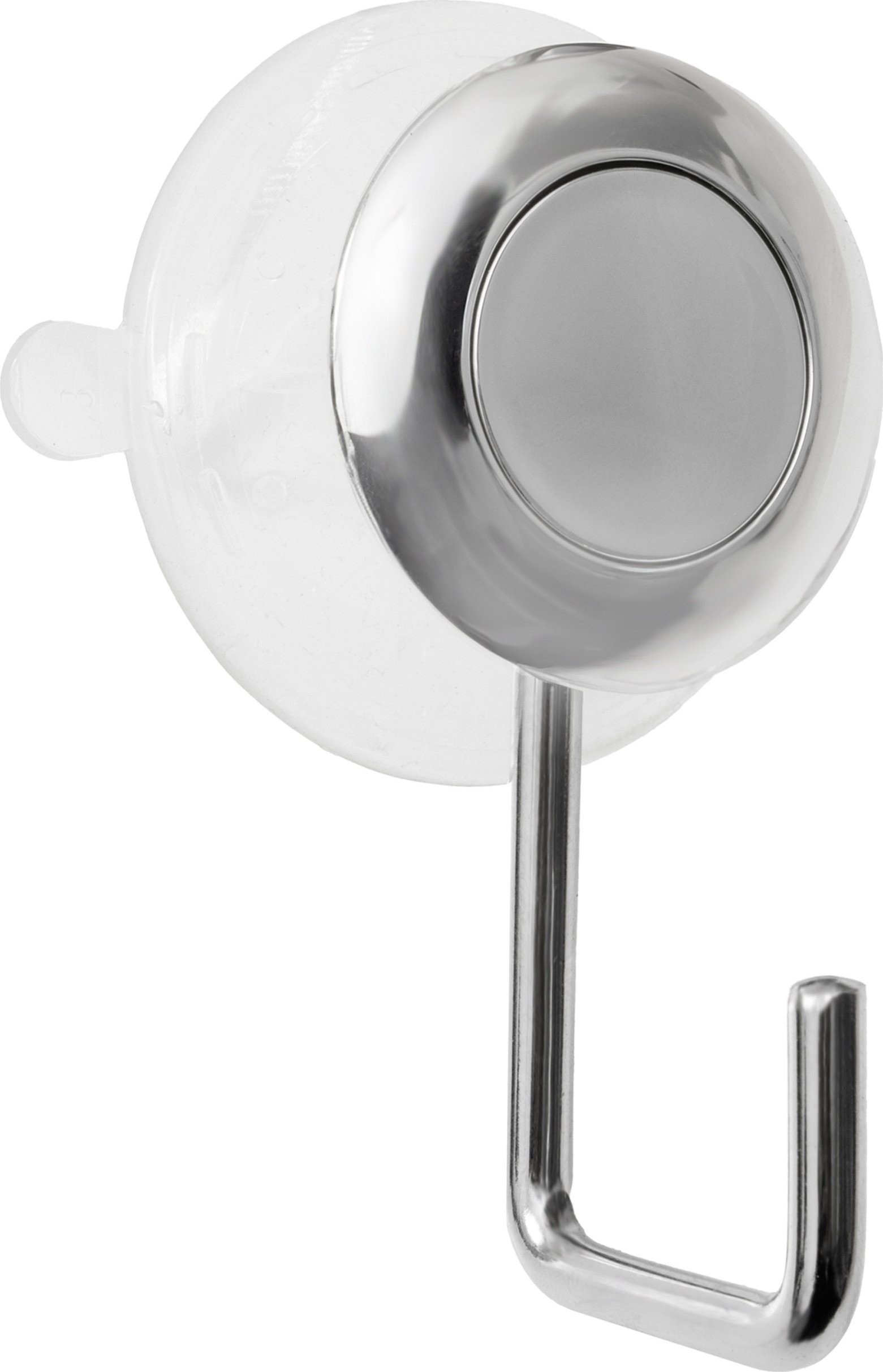 Haczyk z przyssawką do szyb na ręczniki uniwersalny srebrny wytrzymały