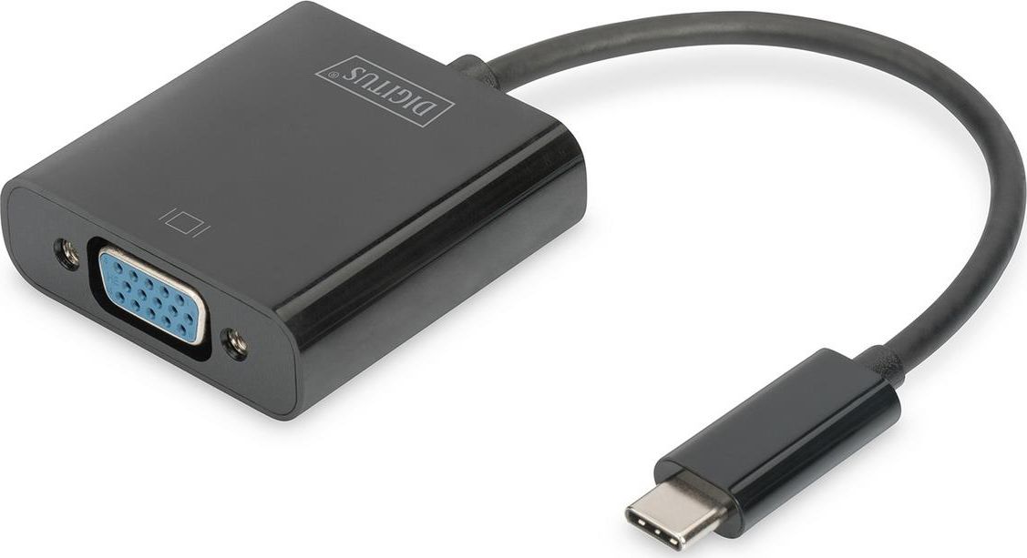 Adapter USB Digitus USB-C - VGA Czarny (DA-70853)