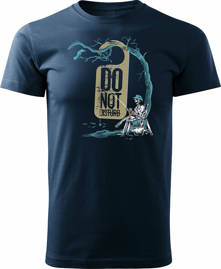 Topslang Koszulka na ryby dla wędkarza wędkarska fishing wędkarz męska granatowa REGULAR M