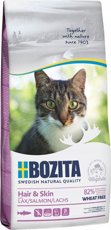 Bozita Karma dla kota - Hair & Skin Wheat free Salmon 2 kg
