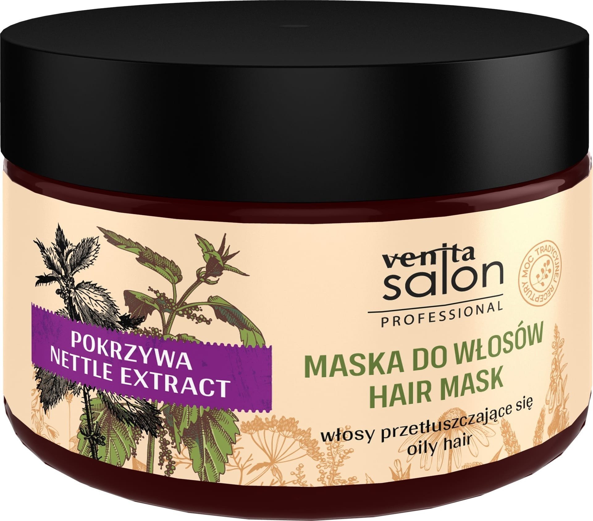 VENITA SALON MASKA DO WŁOSÓW POKRZYWA 500ml