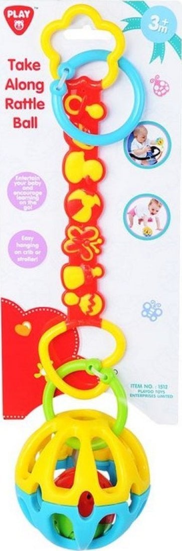 Playgo PLAYGO INFANT&TODDLER TAKE ALONG RATTLE BALL, 1512