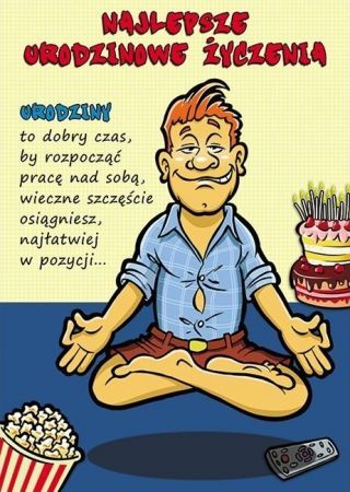 Stamp Karnet Comic B6 + koperta wzór nr 03 Urodziny