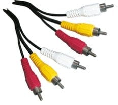 Schwaiger CIK5015 533 złącze kompozytowe 1,5 m 3 x RCA Czarny