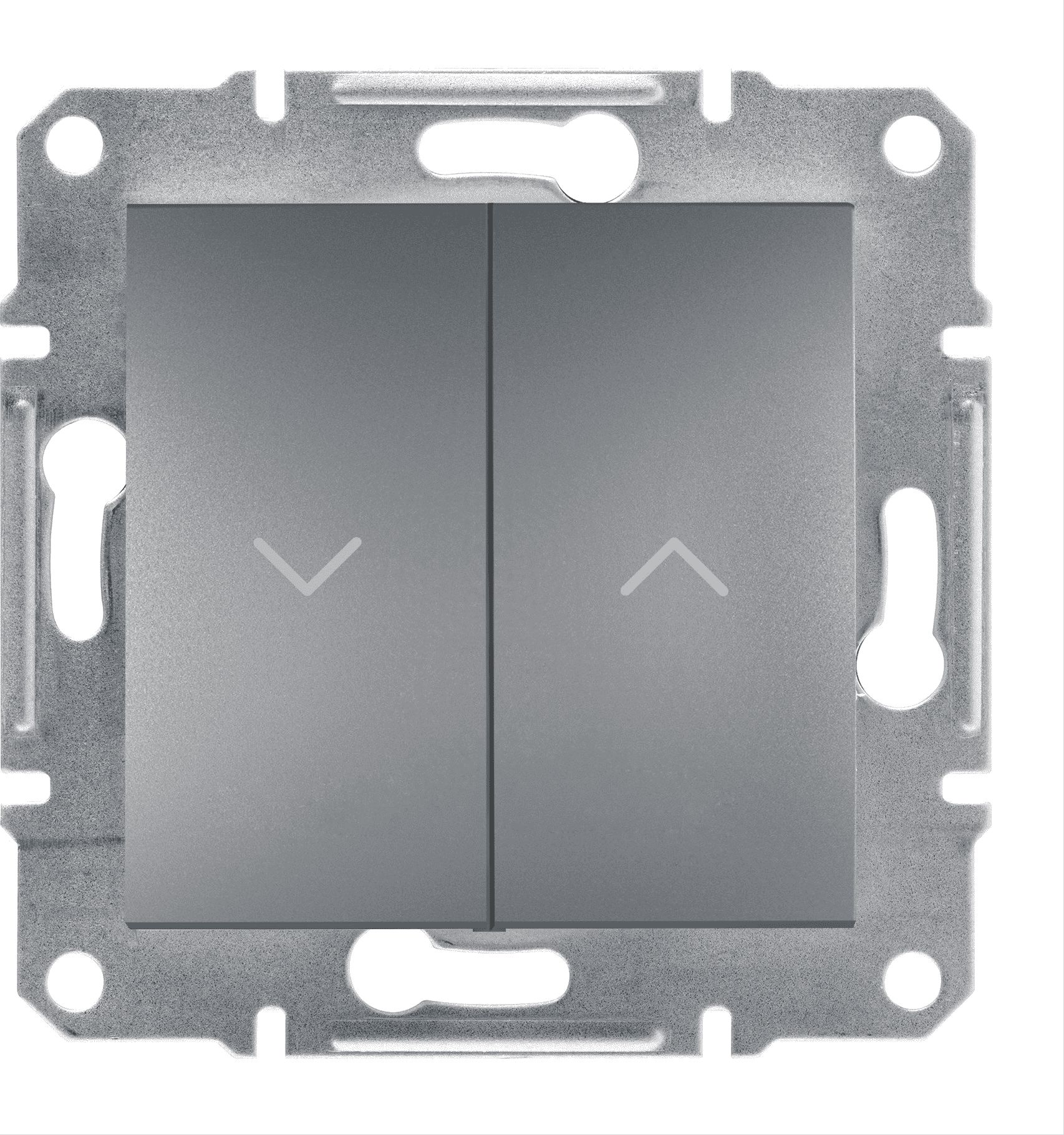 Schneider Electric Przycisk żaluzjowy Asfora bez ramki stal (EPH1300162)