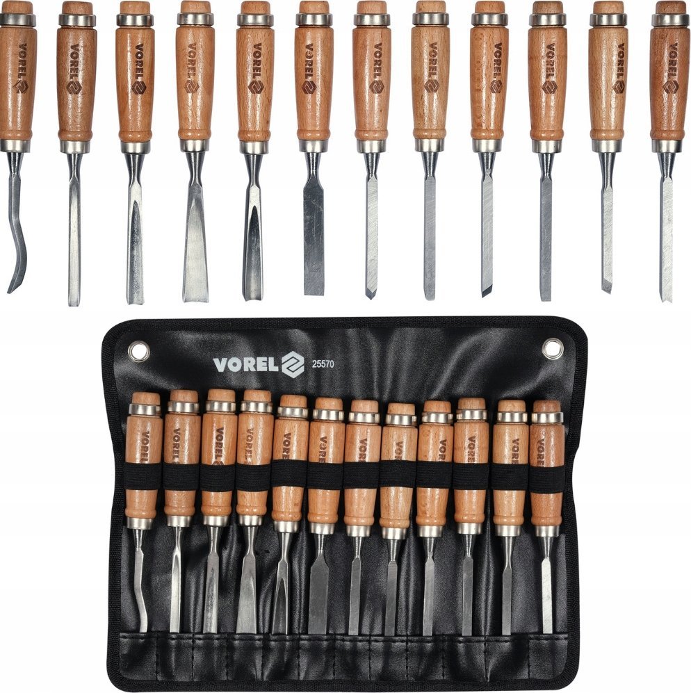 Toya VOREL DŁUTA DO DREWNA kpl. 12szt.