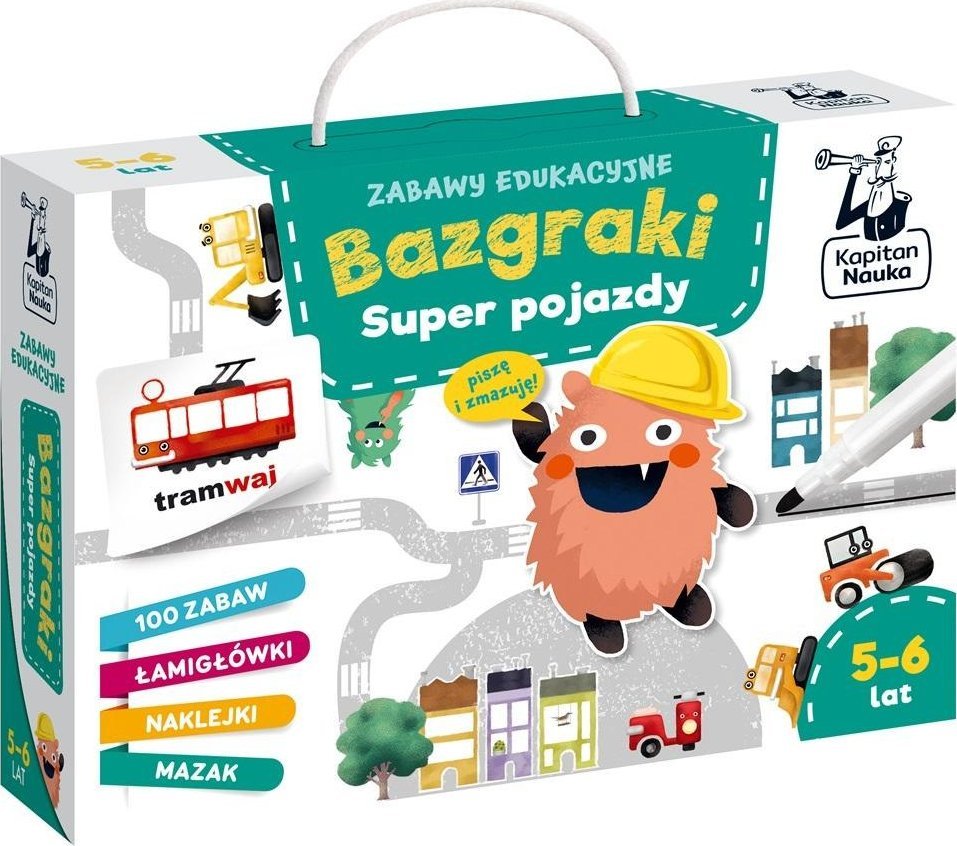Zabawy edukacyjne. Bazgraki. Super pojazdy