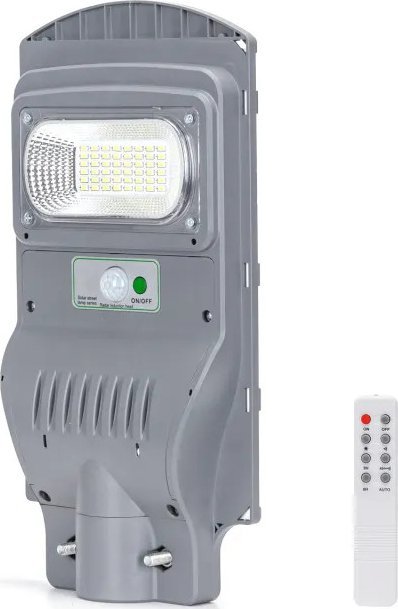 Aigostar Latarnia uliczna LED z pilotem solarna 50W Solarne oświetlenie uliczne LED z pilotem