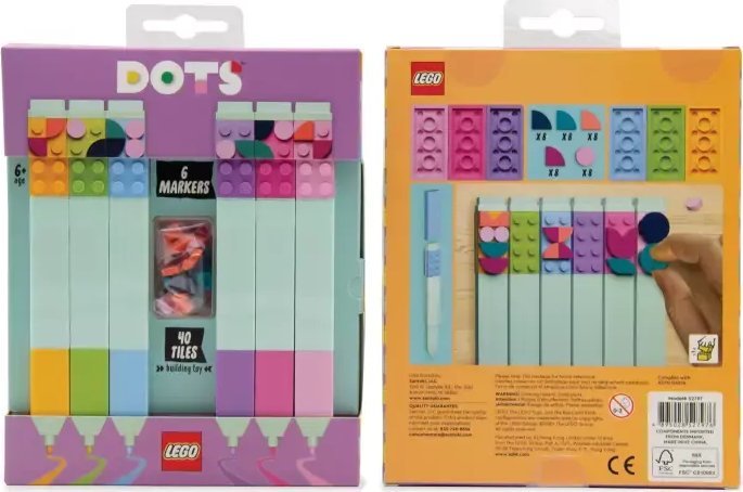 LEGO Lego Dots Flamastry z klockami do dekoracji 6 szt