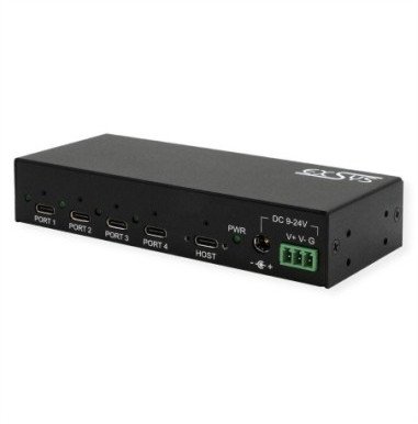 EX-12294HMS 4-portowy metalowy koncentrator USB 3.2 4x C