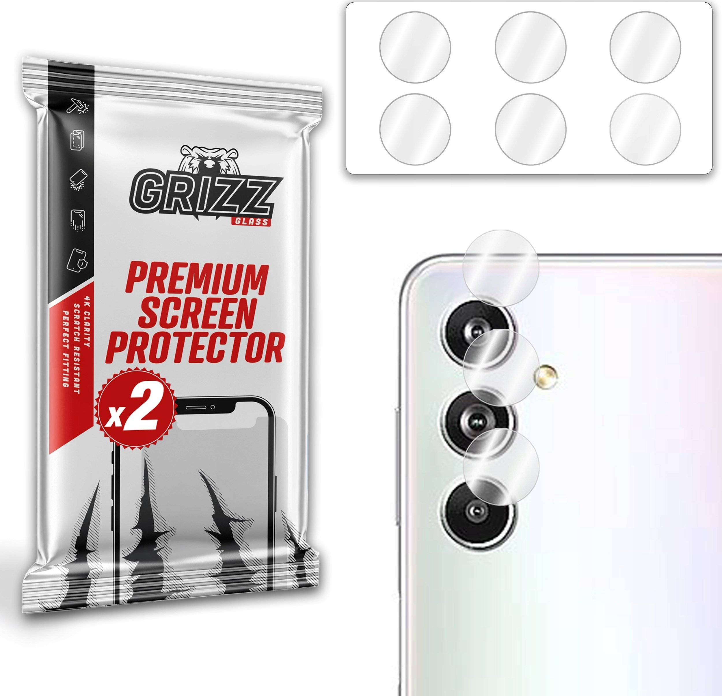 GrizzGlass Szkło na aparat GrizzGlass HybridGlass Camera Samsung Galaxy F54