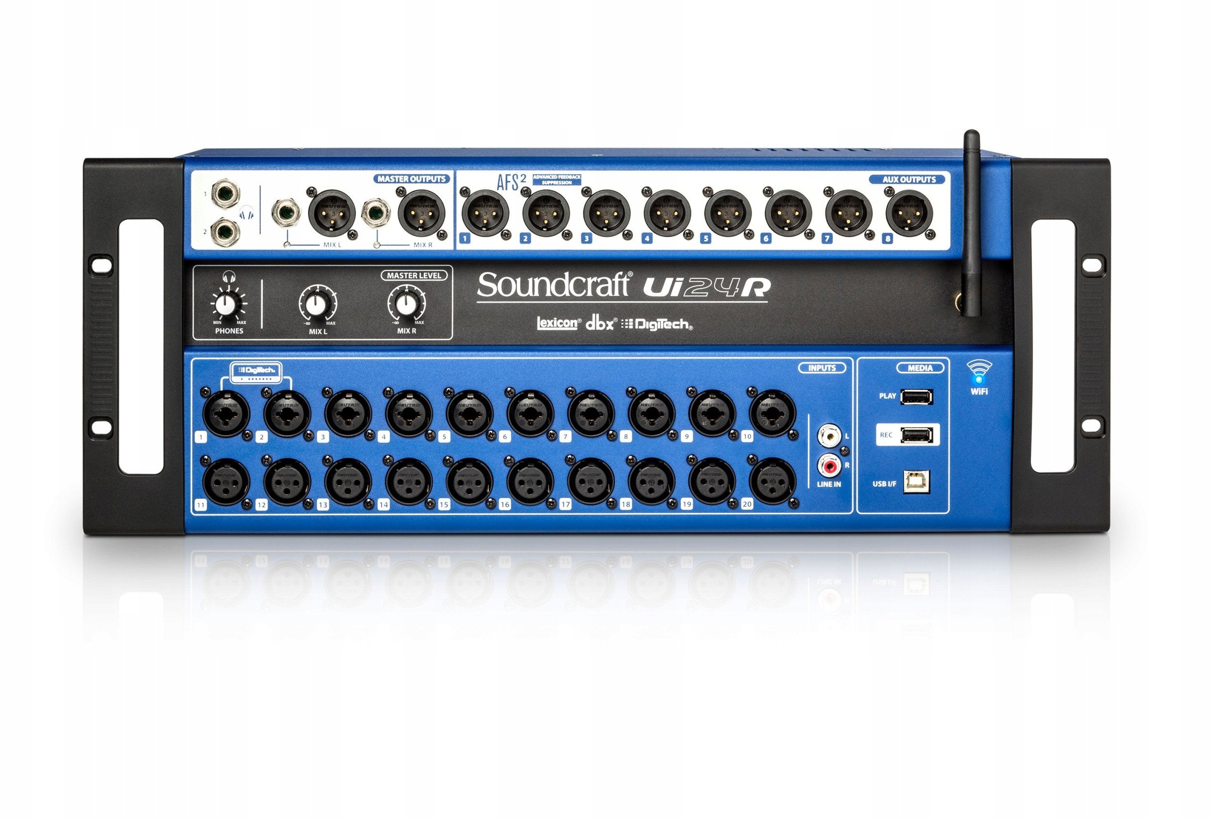 Soundcraft Ui24R mikser 24-kanałowy USB Stagebox DSP WiFi HDMI