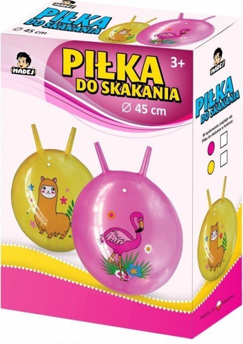 Madej Piłka do skakania z rogami Flaming 45 cm
