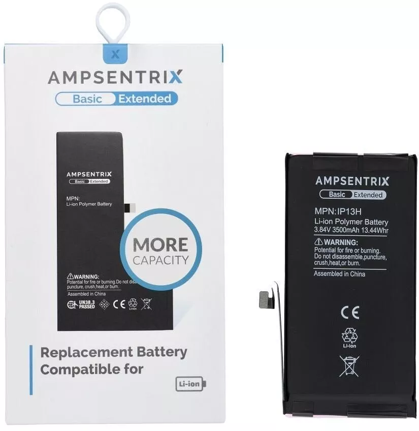AmpSentrix Basic bateria do iPhone 13 (zwiększona pojemność)