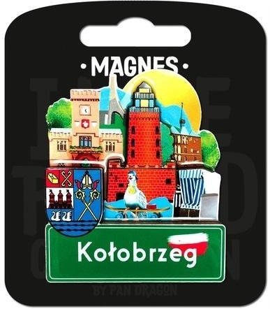 Pan Dragon Magnes I love Poland Kołobrzeg ILP-MAG-C-KOL-20