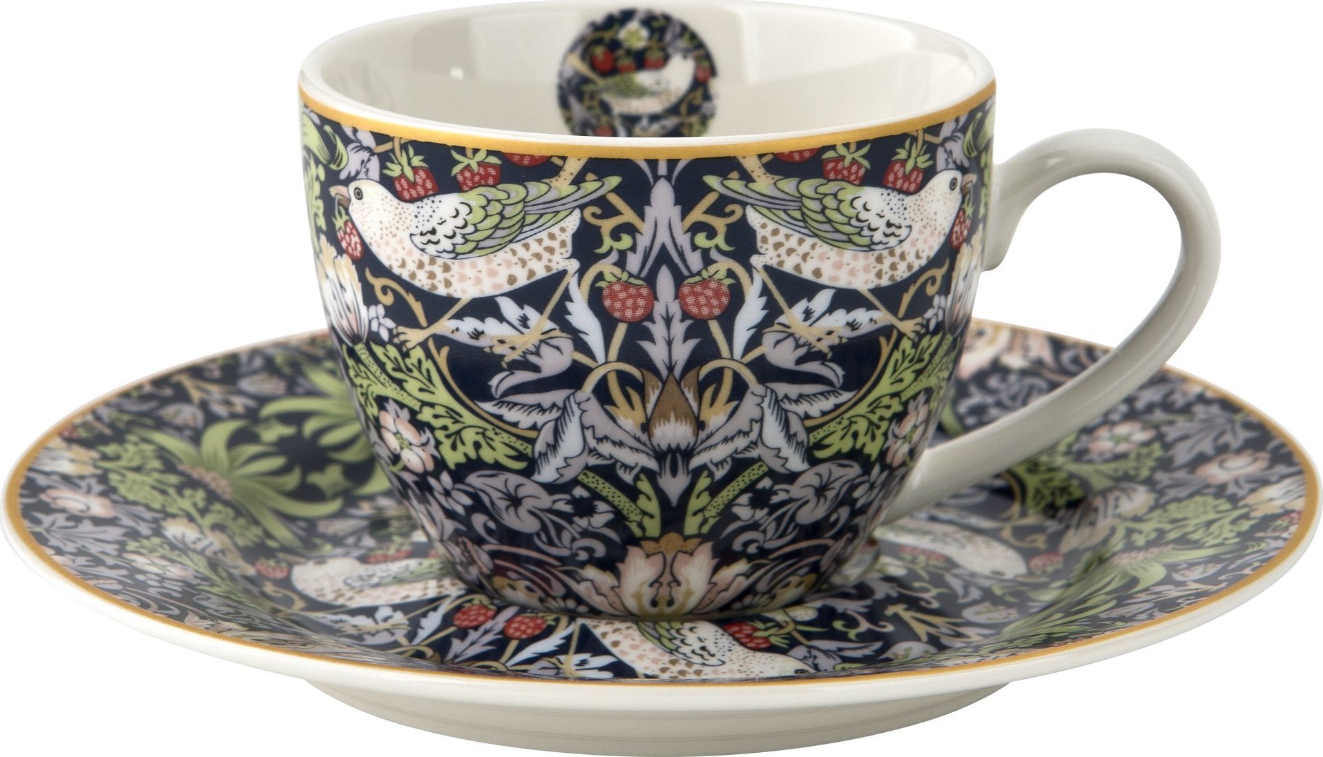 DUO Kpl. 2 filiżanek ze spod. "Strawberry Thiel Blue" 90ml