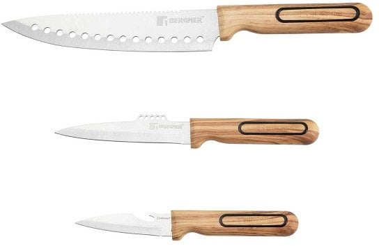 ZESTAW NOŻY KUCHENNYCH BERGNER BG-39420 CHARCOAL