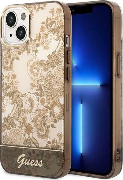 Guess Etui Guess GUHCP14MHGPLHC Apple iPhone 14 Plus ochre hardcase Porcelain Collection