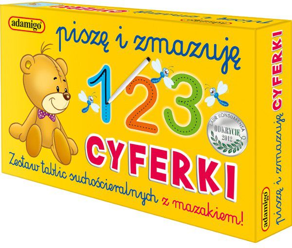 Adamigo Zestaw piszę i zmazuję cyferki - 6601