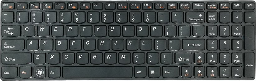 Klawiatura Ultra Parts Klawiatura do Lenovo Ideapad G570 G560 G770 G565 Z560 Z500