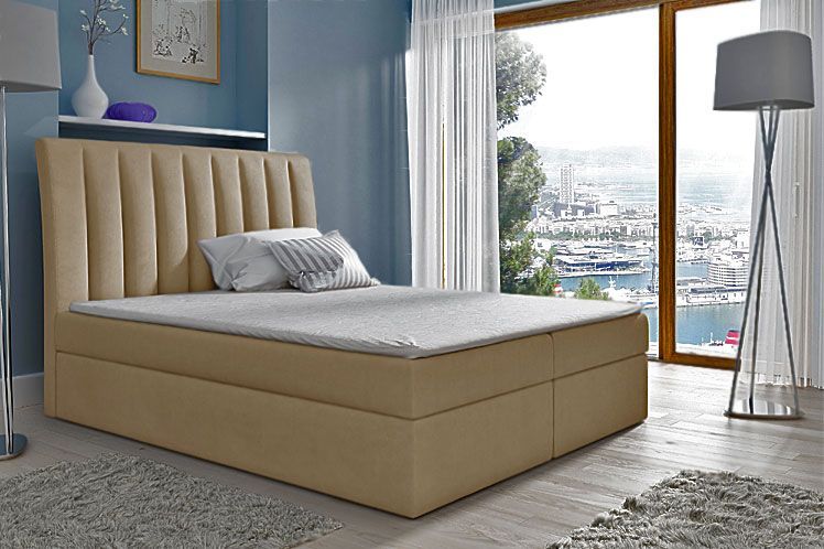 Elior Łóżko kontynentalne Lando 120x200 - 44 kolory