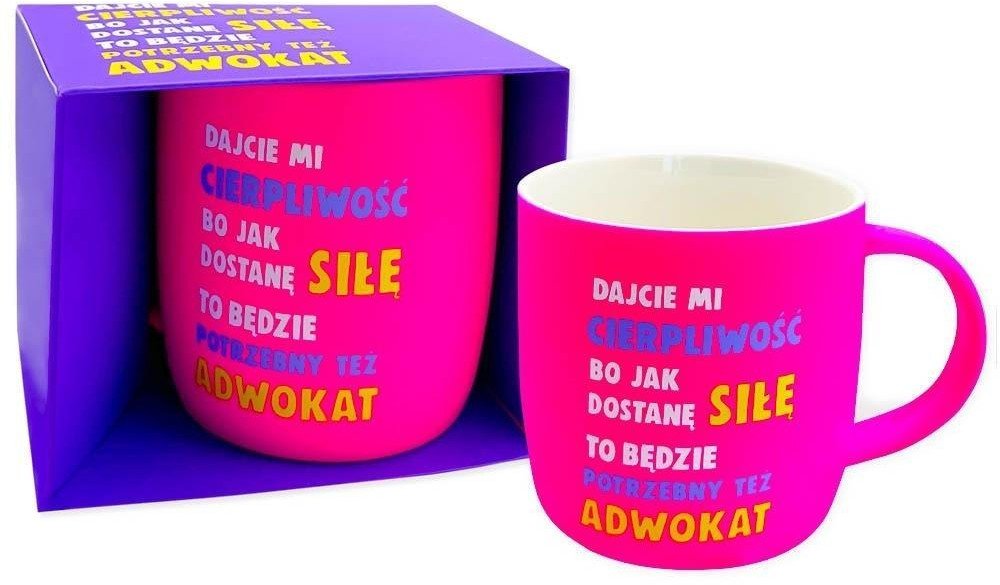 Kubek neonowy Cierpliwość