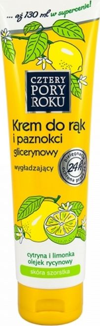 Cztery Pory Roku Wygładzający krem do rąk i paznokci, 130 ml - Cytryna i limonka