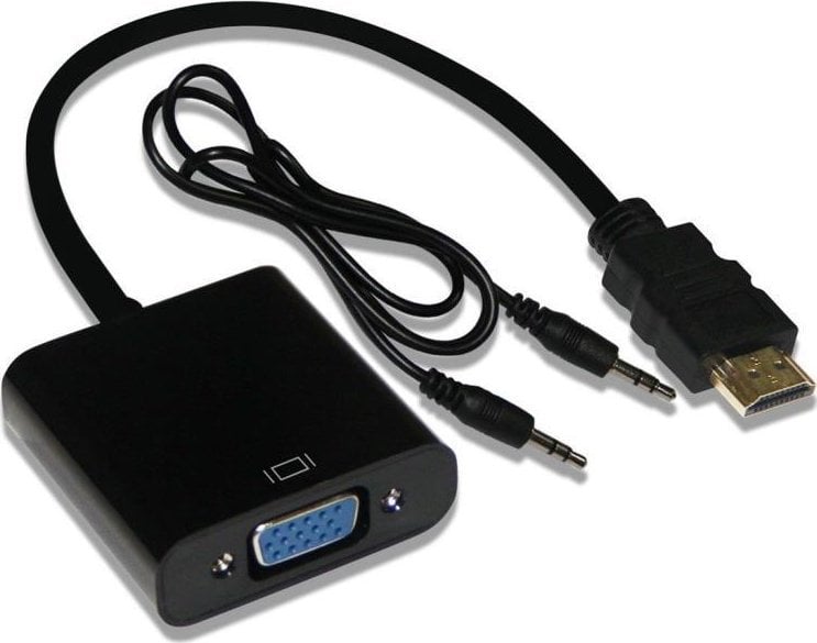 Adapter AV Inca INCA Adapter IHTV-7TS HDMI > VGA St. + USB Audio, 1080P, SW retail
