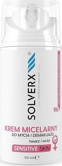Solverx Sensitive Skin płyn micelarny do demakijażu twarzy dla kobiet do skóry wrażliwej 100ml