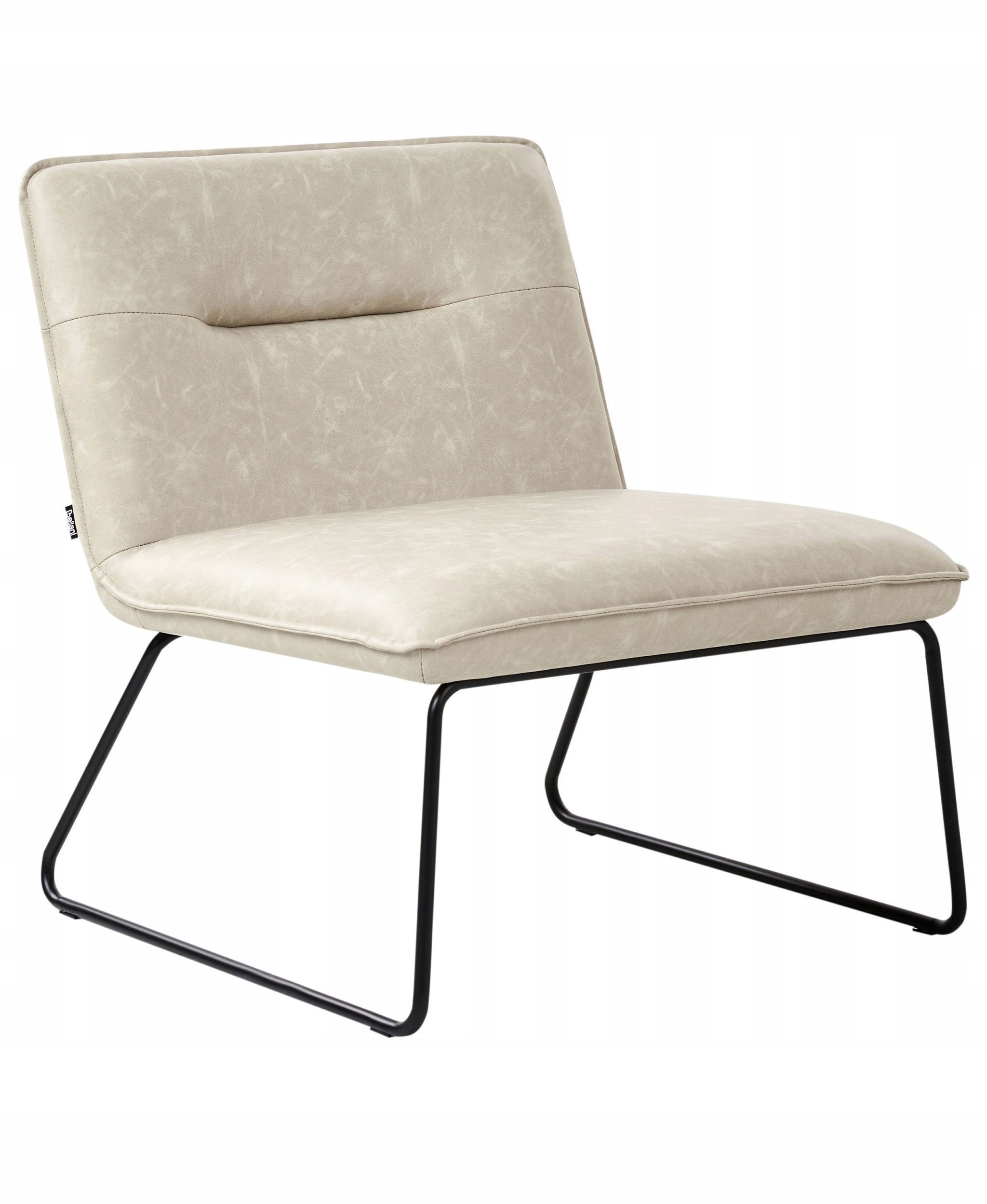 Fotel COTULLA Ekoskóra Jasnobeżowy