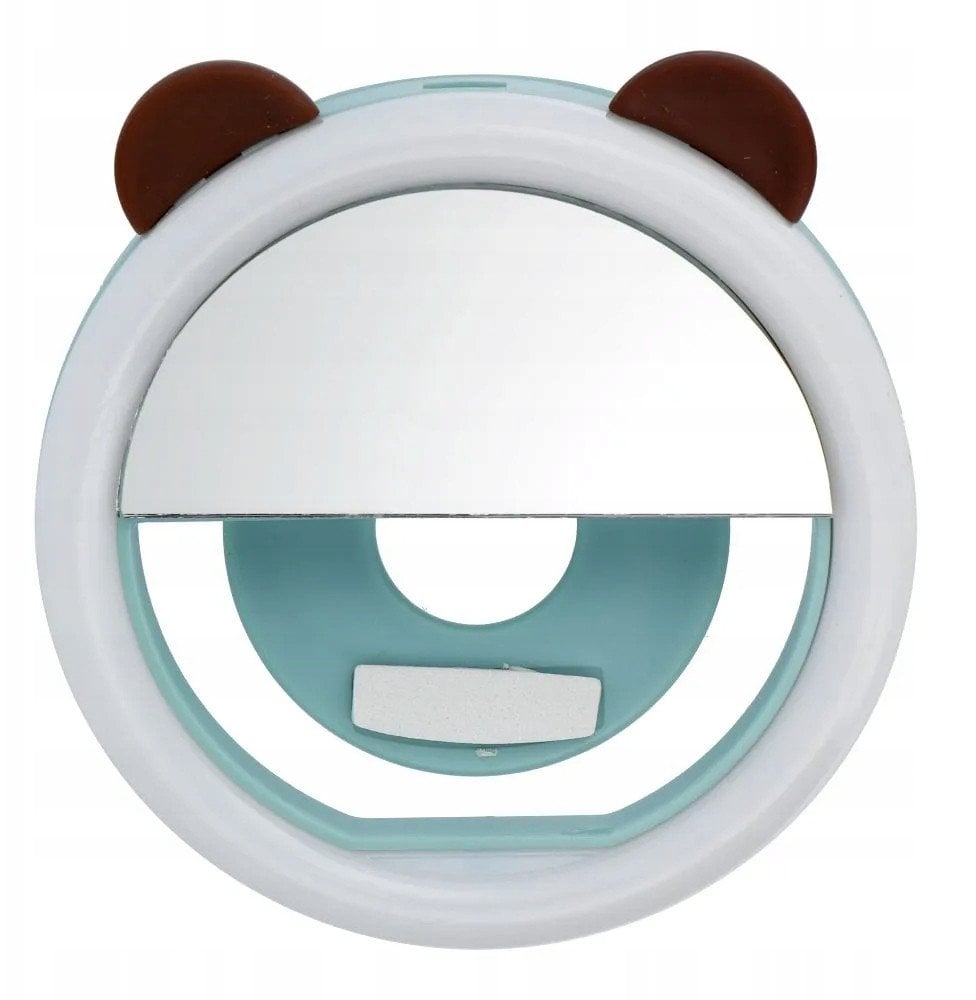 Lampa LED Ring do selfie na telefon RK12 niebieski miś