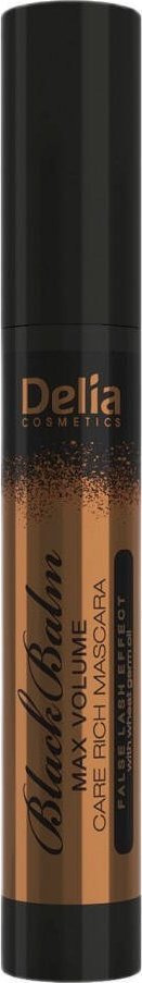 Delia Delia Max Volume Care Rich Black Balm Mascara pielęgnujący tusz do rzęs z odżywczym olejkiem 14ml