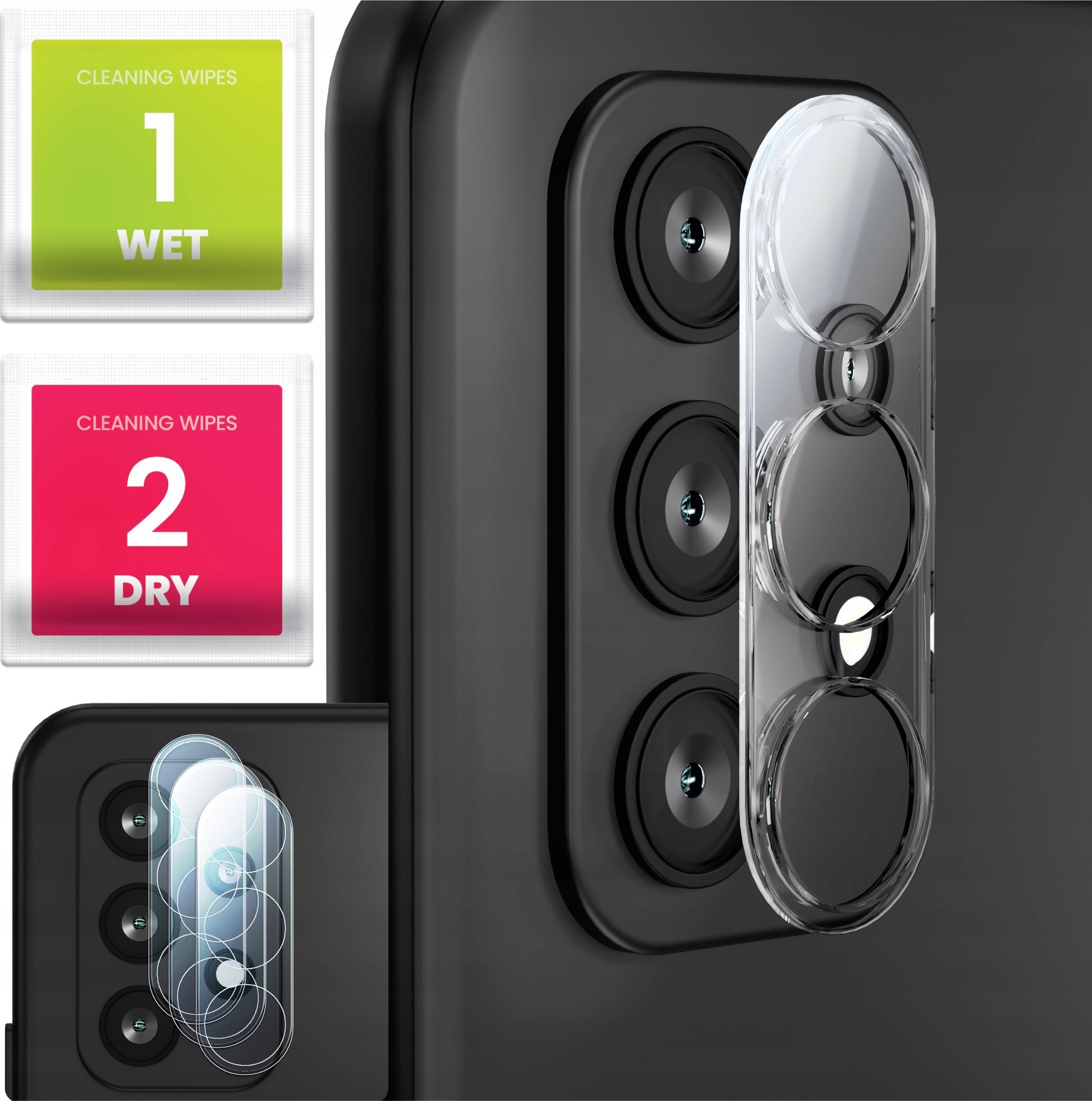 3-PAK Szkło Na Aparat Do Samsung Galaxy A23 5G (Hartowane, Ochronne, 9H)