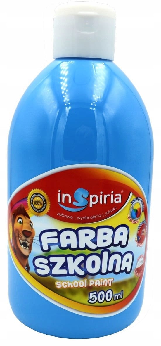 SCHEMAT Farba szkolna niebieska 500ml