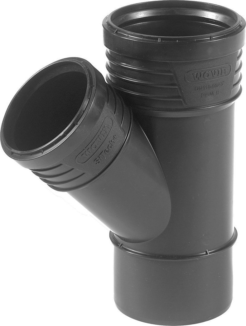 Wavin Trójnik redukcyjny 110x75/45, SITECH+ czarny