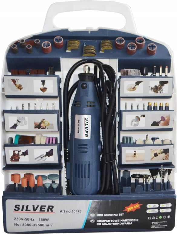Szlifierka Silver SILVER SZLIFIERKA WIELOFUNKCYJNA MULTI 160W + AKCESORIA (10476) - EX10476