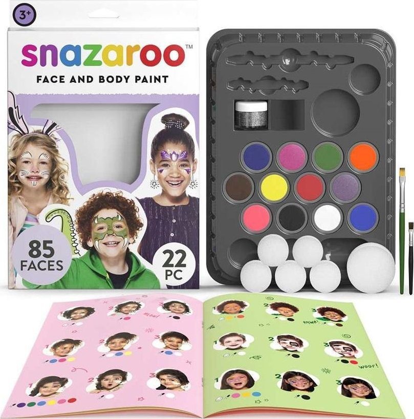 Zestaw farb do malowania twarzy urodzinowy