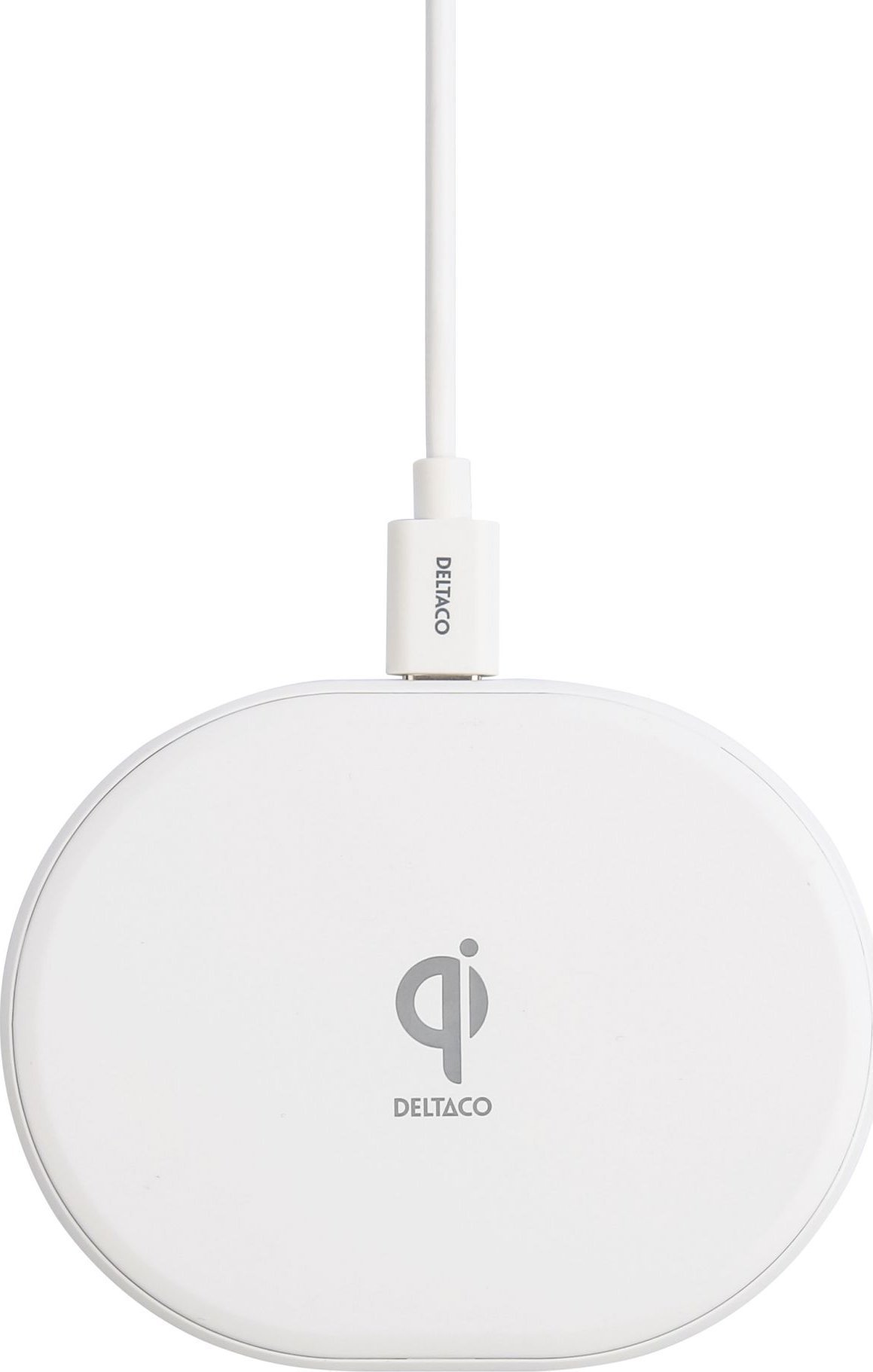 Ładowarka Deltaco Bevielis kroviklis DELTACO, 10 W, USB-C, Qi, baltas QI-1039 / 1902335