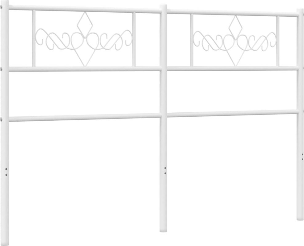 Metalowe wezgłowie, białe, 120 cm