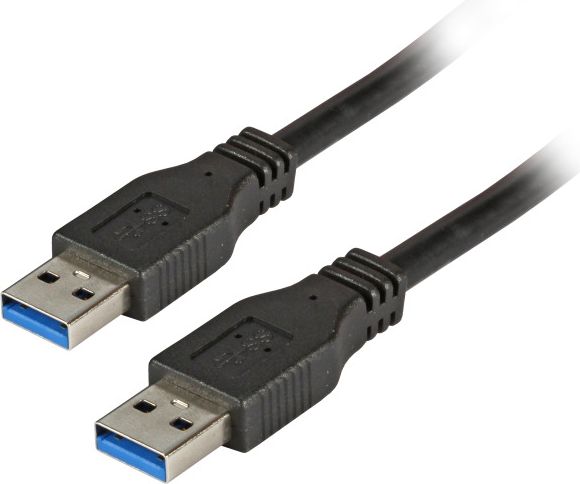 Kabel USB EFB USB-A - USB-A 1.8 m Czarny (K5210SW.1,8)