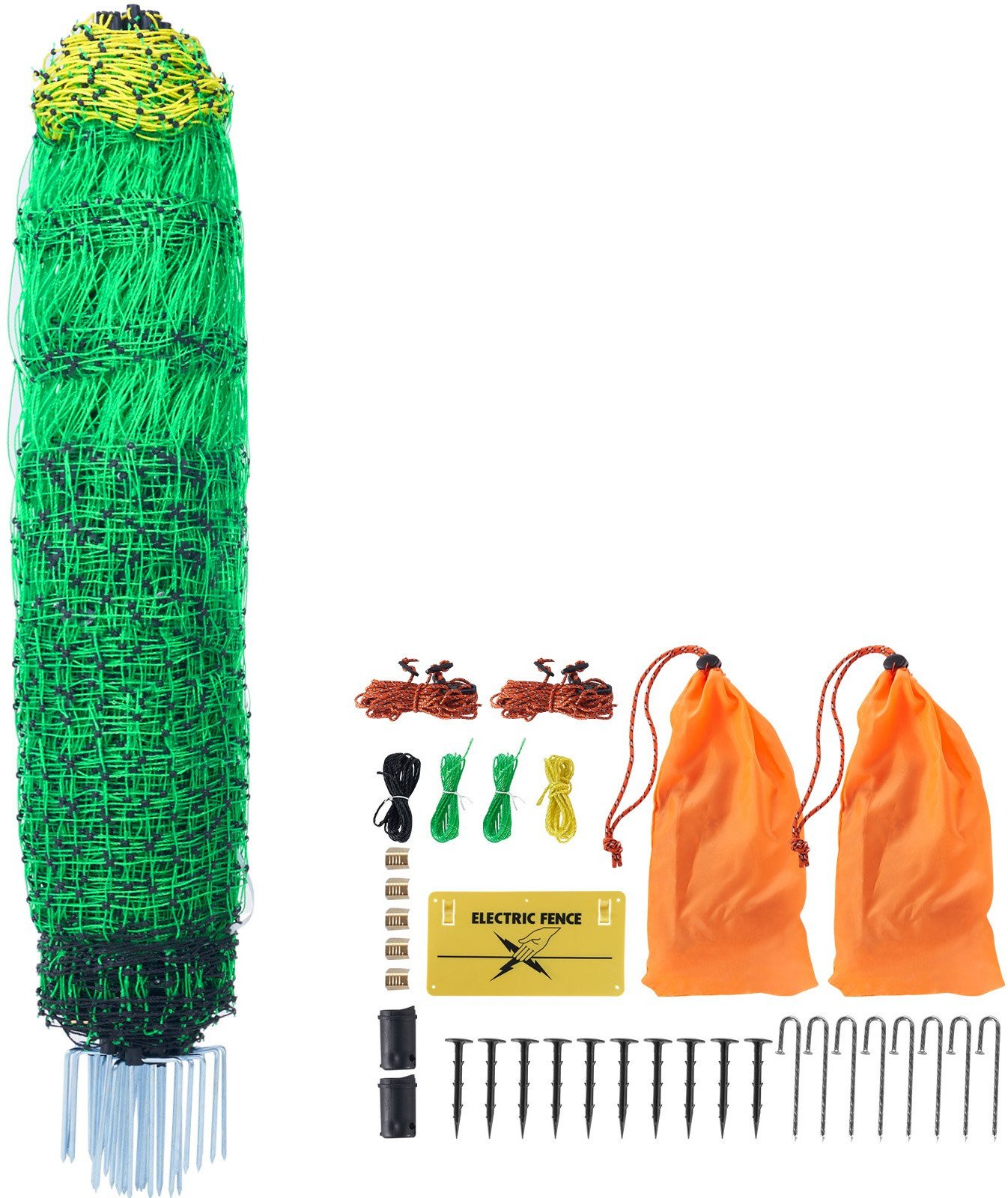 Siatka elektryczna dla kur gęsi indyków zielona 100cmx50m