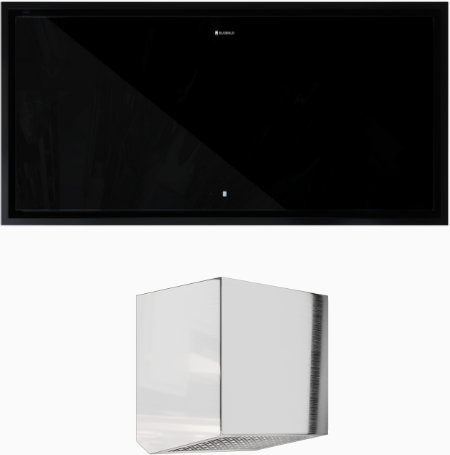 Okap kuchenny GLOBALO NOVELTI 100.1 Black + Turbina TZ 1.1 one size