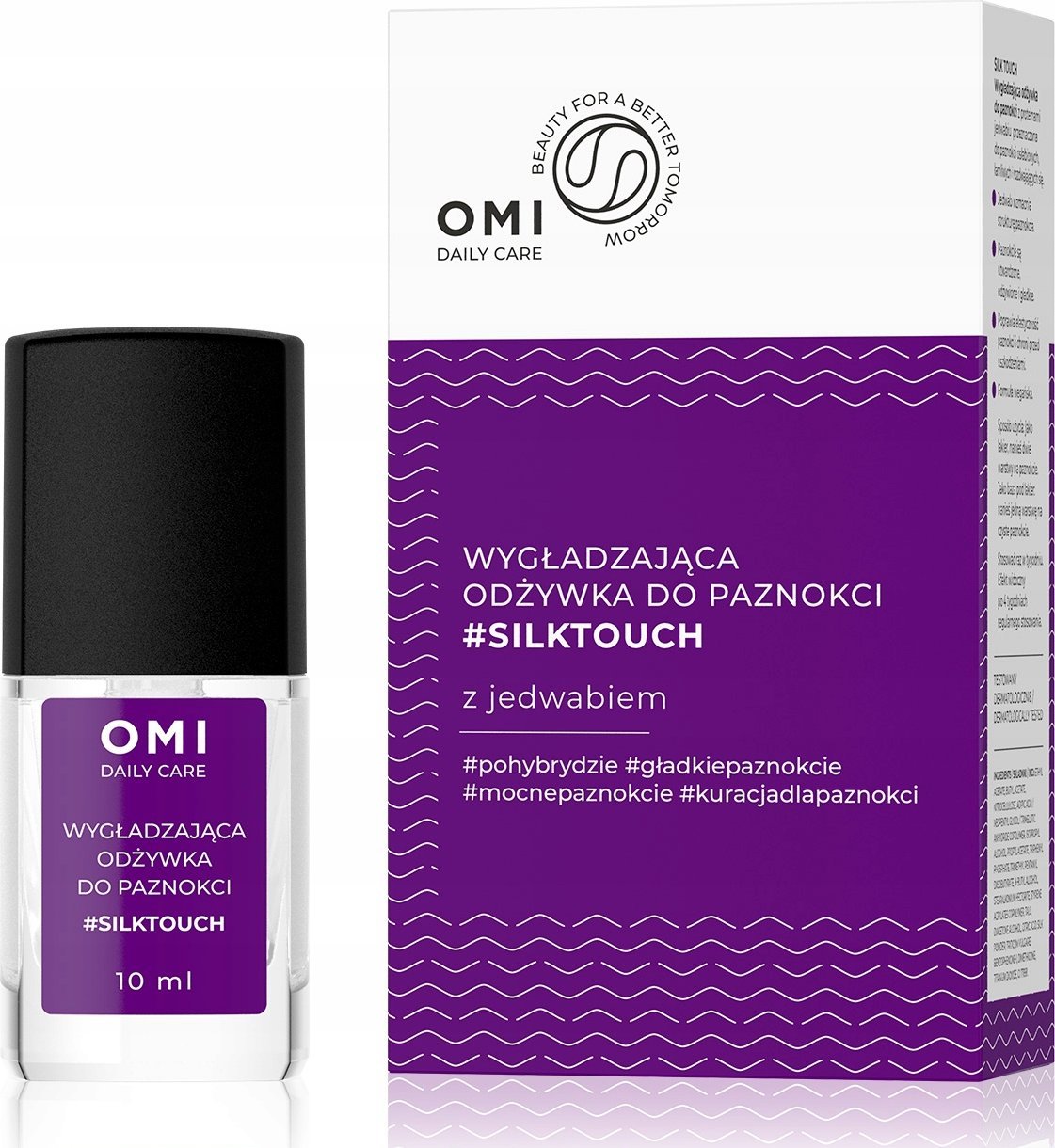 Allvernum OMI Daily Care odżywka do paznokci wygładzająca #silktouch z jedwabiem 10ml
