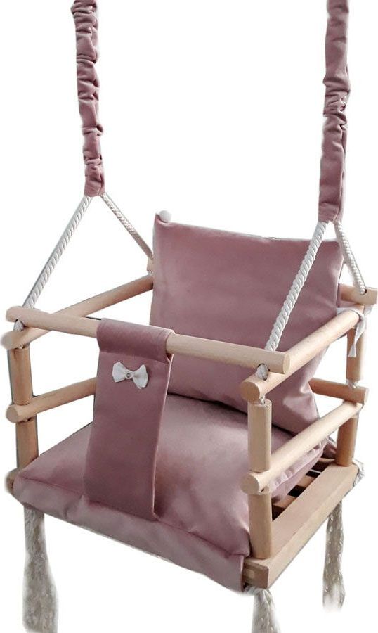 Huśtawka Elior Różowa huśtawka dla dziewczynki - Naomi 3w1 (E11520)