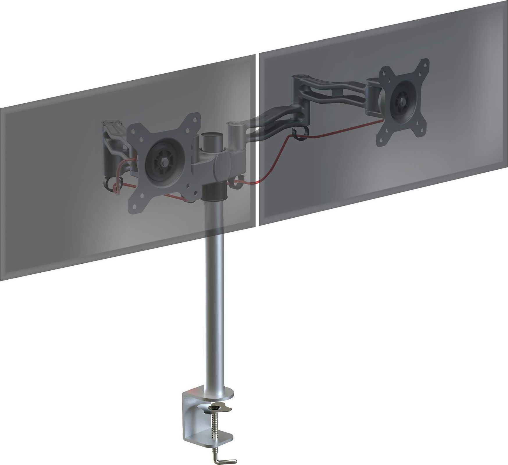 Duronic Uchwyt biurkowy na 2 monitory 13" - 27" (DM352 SR)