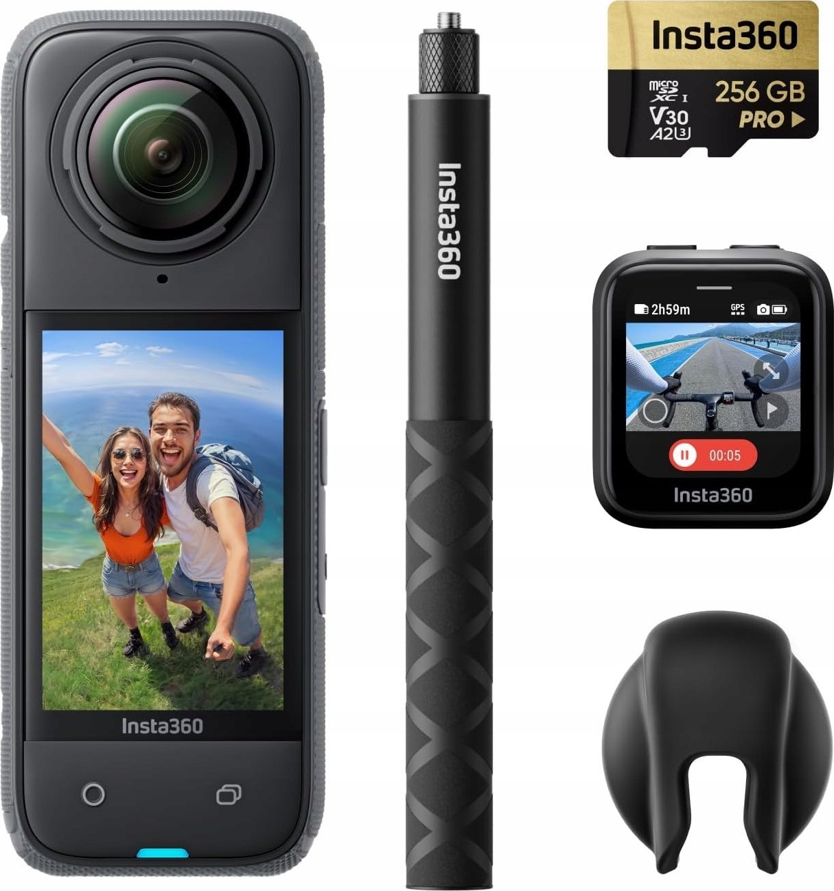Kamera Insta360 X4 GPS Bundle czarna