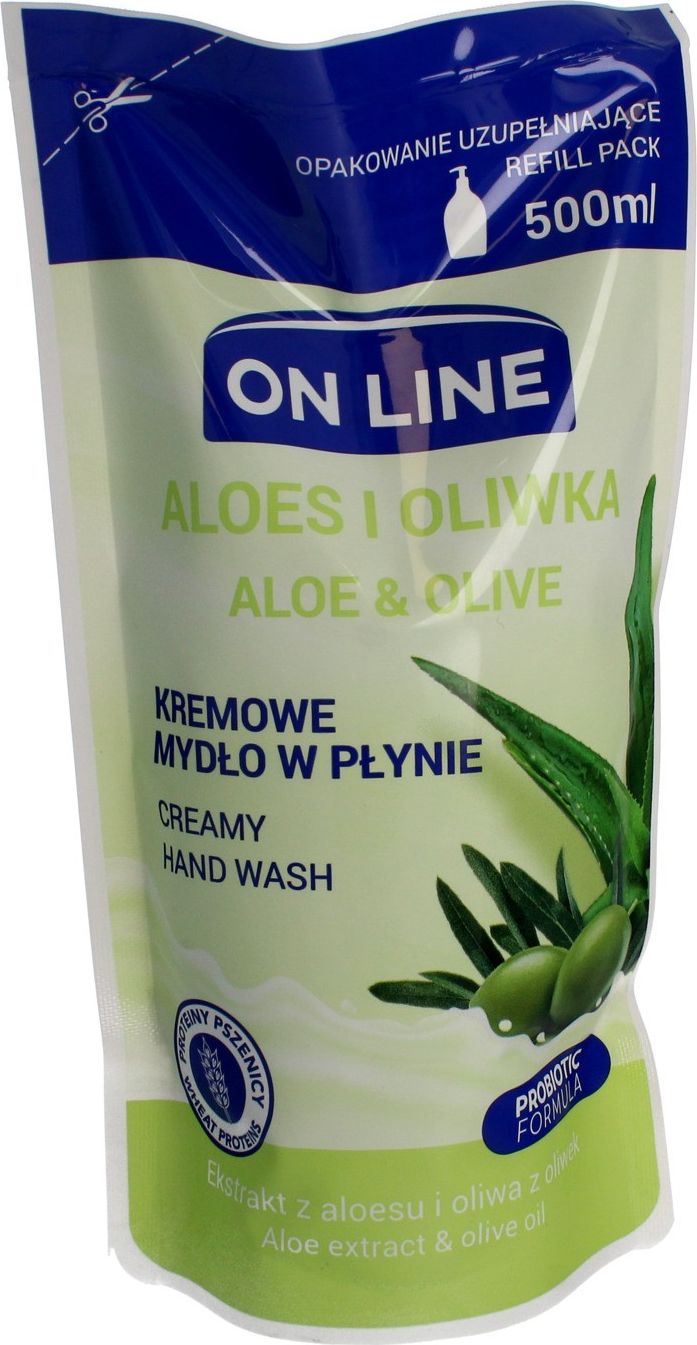 On Line Mydło w płynie Aloes i oliwka 500ml