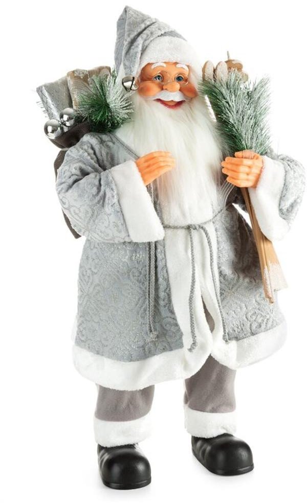 MIKOŁAJ 44 X 26 X 80 CM SREBRNY